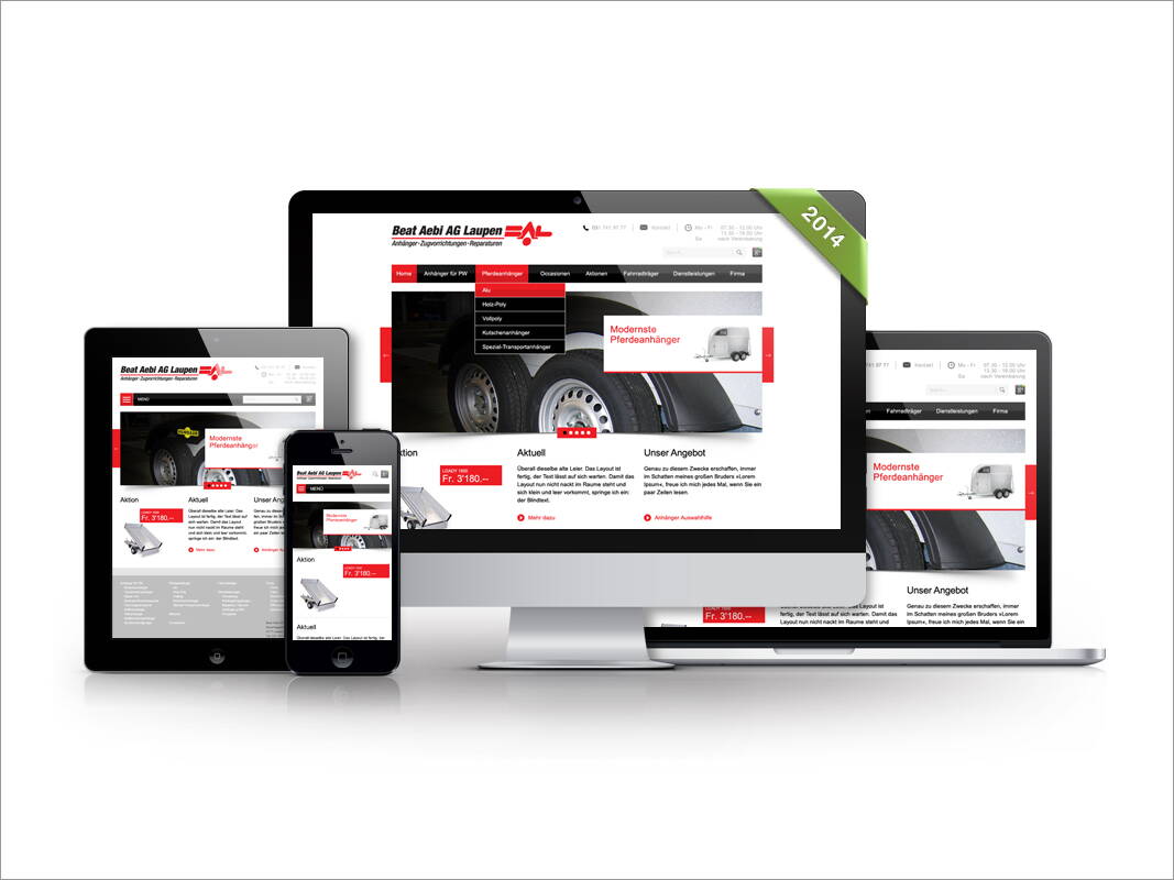 Responsive Design für Beat Aebi AG